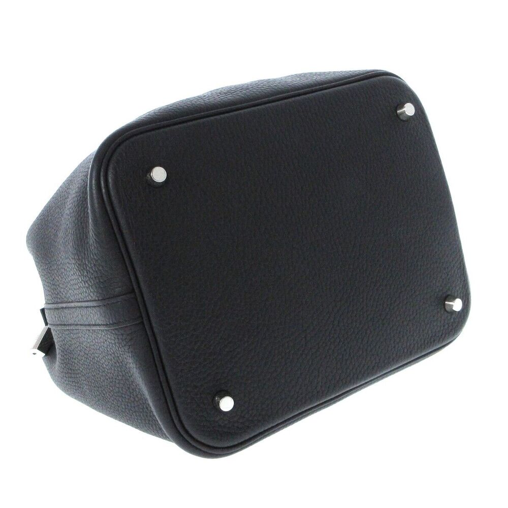 Auth Hermes Picotin Lock Mm - Black #118263H34B - Picture 4 of 15